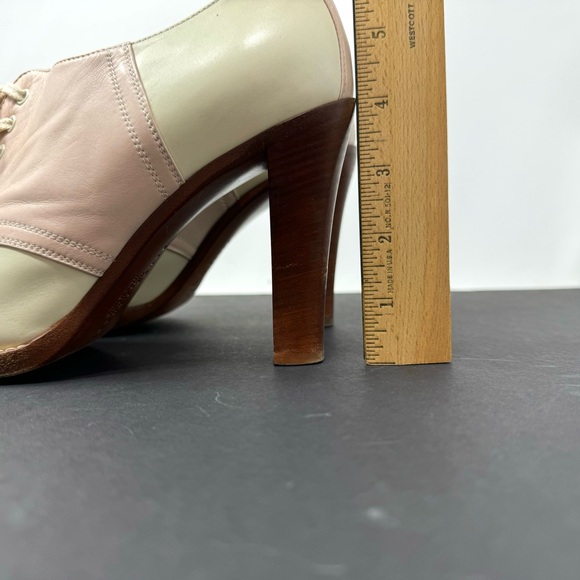 RALPH LAUREN COLLECTION 2005 derby lace tie heels, made in Italy, size 10 - Picture 12 of 16